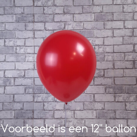 Mooideco - Standard Apple red Anagram ballonnen 5 inch