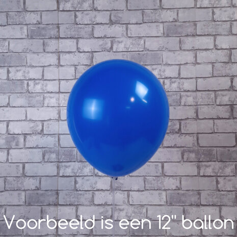 Mooideco - Standard Bright Royal Blue Anagram ballonnen 5 inch