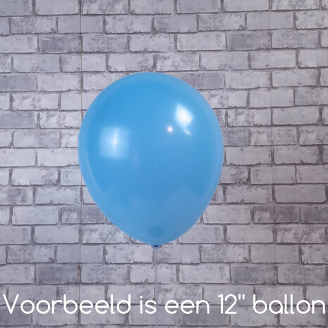 Mooideco - Standard Pastel Blue Anagram ballonnen 24 inch grote helium ballonnen