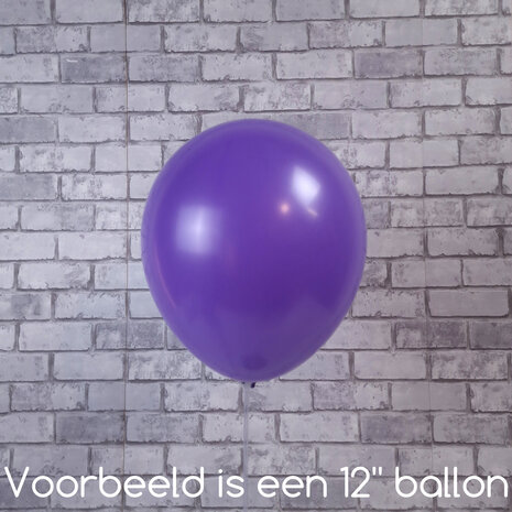 Mooideco - Standard Purple Anagram ballonnen 5 inch
