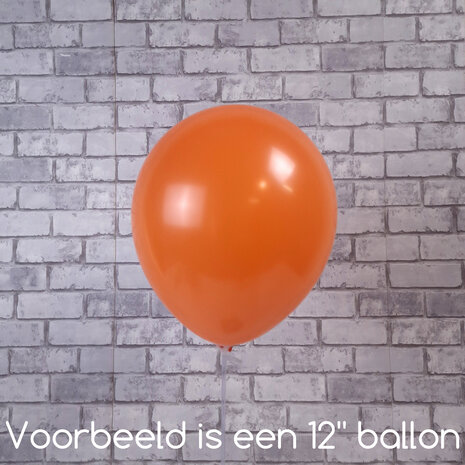 Mooideco - Standard Tangerine orange Anagram ballonnen 24 inch grote helium ballonnen