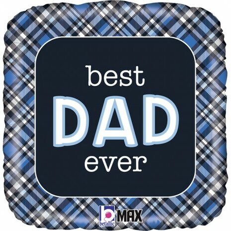 Mooideco - Vaderdag Best Dad Ever - Vaderdag - 18 inch - Betallic (1) - 