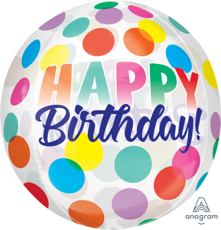 Happy Birthday Orbz Big Dots anagram