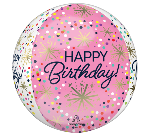 Orbz - Confetti Sprinkle - Happy Birthday -  - 16 inch - G20 Anagram (1)