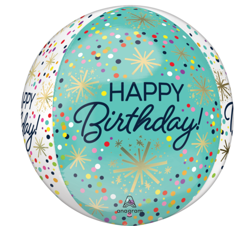 Orbz - Confetti Sprinkle - Happy Birthday -  - 16 inch - G20 Anagram (1)