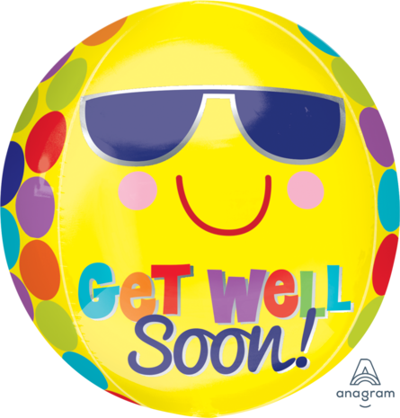Orbz - Bright Sunny Get Well Soon - Beterschap - 16 inch - G20 Anagram (1)