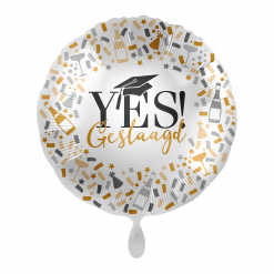 Mooideco - Yes! Geslaagd - folieballon - 18 inch - Everloon 