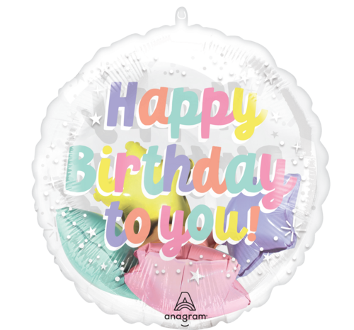 Mooideco - Insider Pearlised Birthday - Happy birthday - 20 inch - P75 Anagram