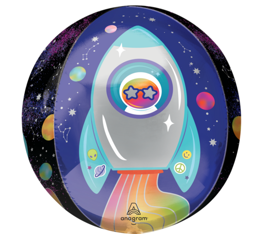 Mooideco - Outer Space Rocket - Orbz - 16 inch - G20 Anagram Balloons