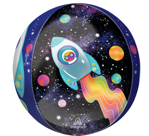 Mooideco - Outer Space Rocket - Orbz - 16 inch - G20 Anagram Balloons