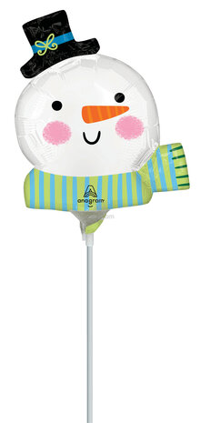 HO HO HO Snowman - Mini Shape - Christmas - 14 inch - A30 - Anagram Balloons (1)