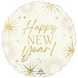 Mooideco - Golden Soiree New Year - Standard HX - New Year - 18 inch - S40 - Anagram Balloons 