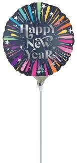 Satin New Year&acute;s Blast - Mini Air-Filled - New Year - 9 inch - A15 - Anagram (1)