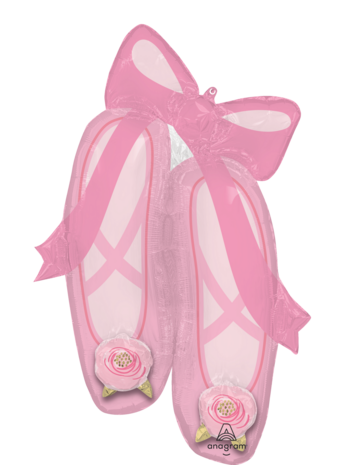 Mooideco - Multi balloon - ballerina slippers - 40 inch - P75 Anagram