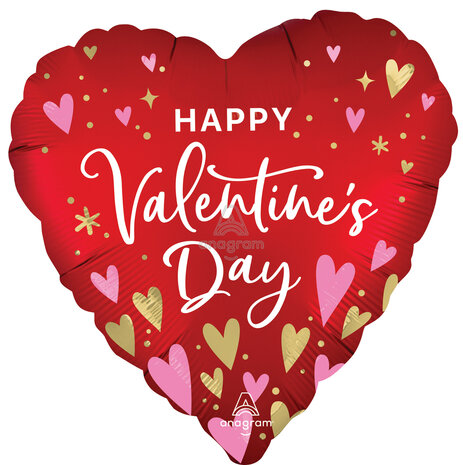Mooideco - Satin HVD Heartfelt Elegance - Valentine - 18 inch - S40 Anagram balloons