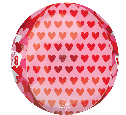 Mooideco - Orbz - Playful Valentine Hearts - Valentine - 16 inch - G20 Anagram balloons