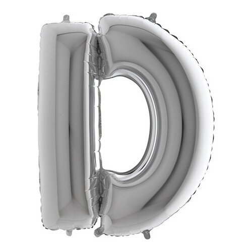 Mooideco - letter zilver D - 26 inch - Grabo (1)