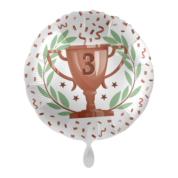 Mooideco - brons Trofee 3e prijs - folie ballon - 18 inch - Everloon 