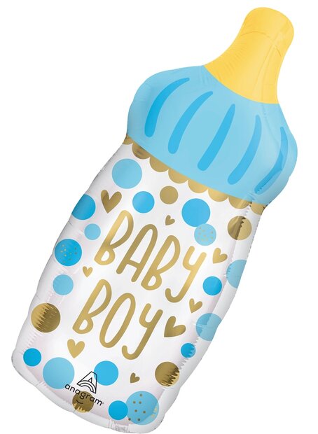 Mooideco - Baby boy bottle - geboorte en baby - 20 inch - Anagram