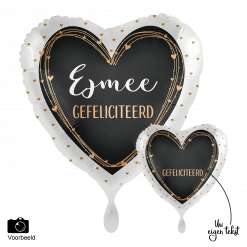 Mooideco - Gefeliciteerd personaliseer het! - 18 inch - everloon (1)
