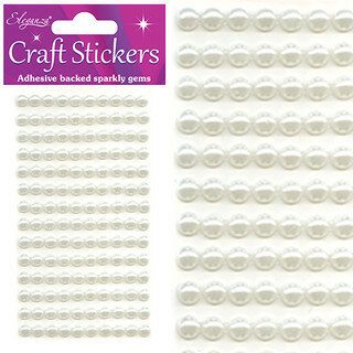 Ivoor glitter steentjes - Eleganza (140)