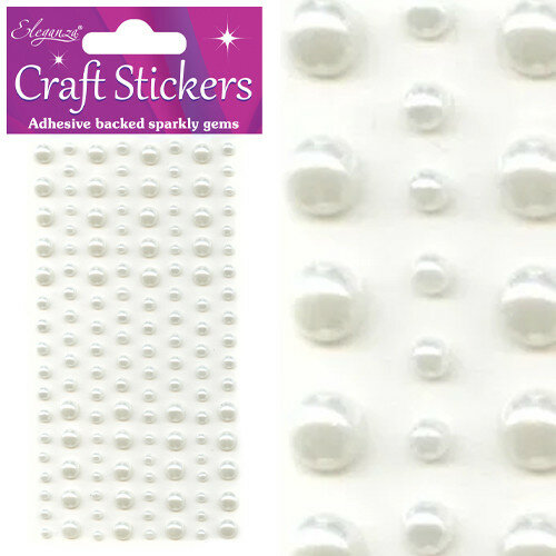 Ivoor glitter steentjes assortiment - Eleganza (136)