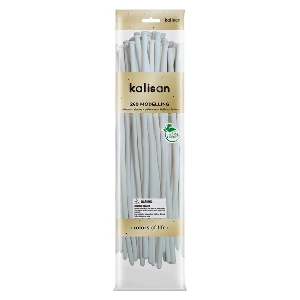 Mooideco - 260 - Standard White - Nozzle up - Kalisan balloons