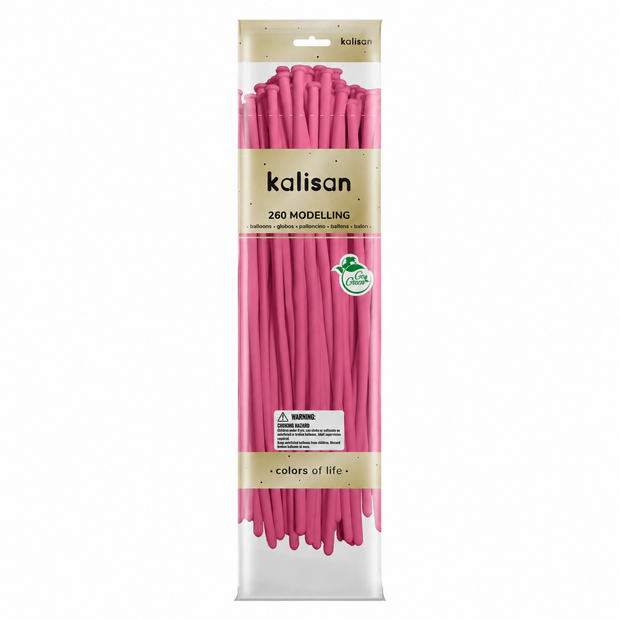 Mooideco - 260 - Standard Fuchsia - Nozzle up - Kalisan balloons