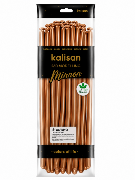 Mooideco - 260 - Mirror Copper - Nozzle up - Kalisan balloons
