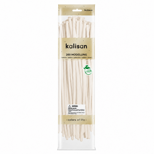 Mooideco - 260 - Macaron Pale Salmon - Nozzle up - Kalisan balloons