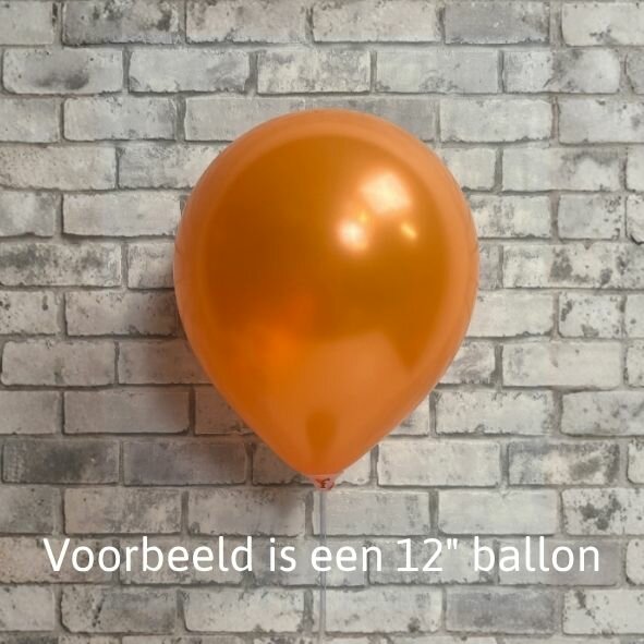 Mooideco - Kalisan ballonnen Metallic Orange - 5 inch