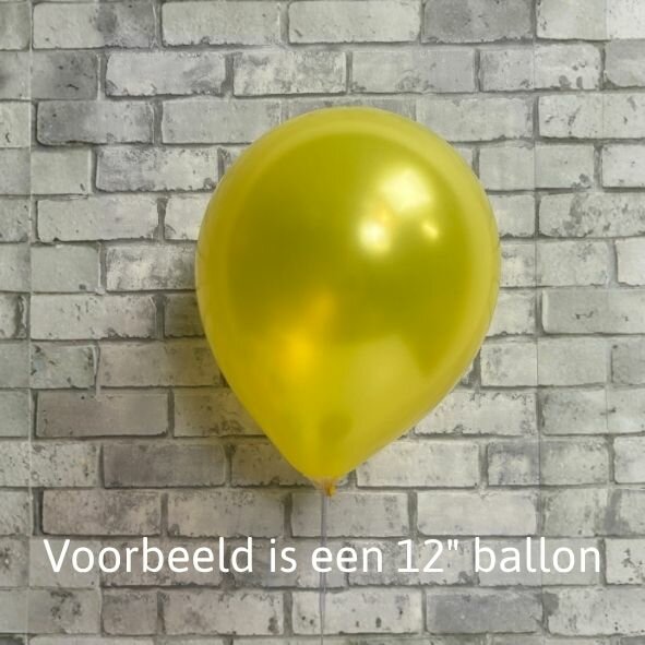 Mooideco - Kalisan ballonnen Metallic Yellow - 5 inch