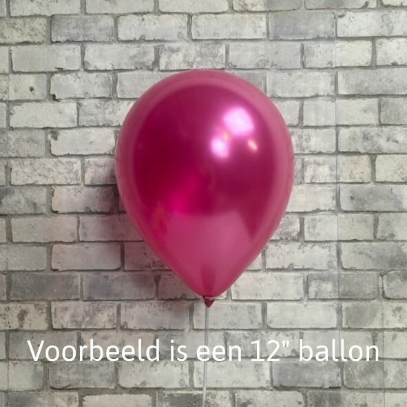 Mooideco - Kalisan ballonnen Metallic Fuchsia - 12 inch
