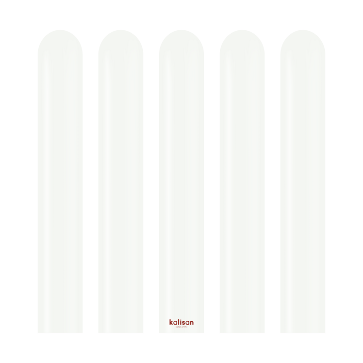 Mooideco - 260 - Standard White - Nozzle up - Kalisan balloons