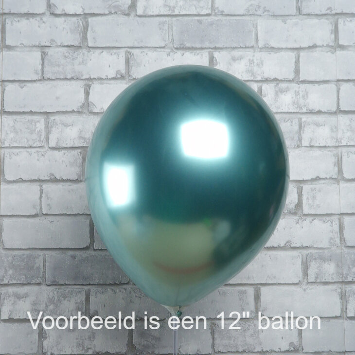 Mooideco - 260 - Mirror Green - Nozzle up - Kalisan balloons