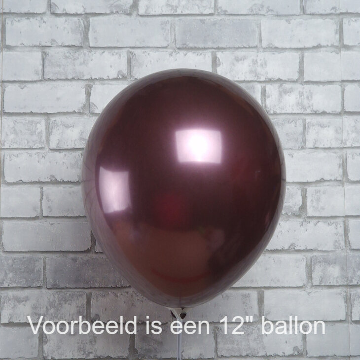 Mooideco - 260 - Mirror Burgundy - Nozzle up - Kalisan balloons