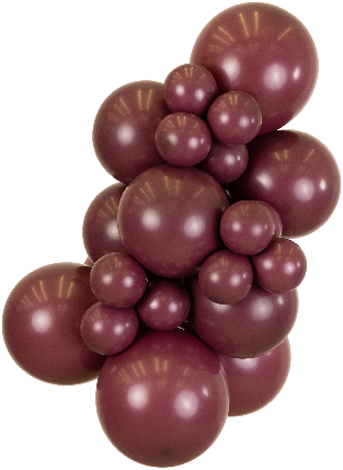 Mooideco - Project pack - Organic balloons - Burgundy - Kalisan balloons