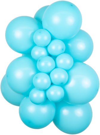 Mooideco - Kalisan Standard Aqua - 12 inch ballonnen