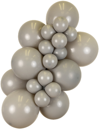Mooideco - Project pack - Organic balloons - Grey - Kalisan balloons
