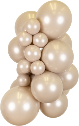 Mooideco - Kalisan Aura Beige Cream - 36 inch grote helium ballonnen