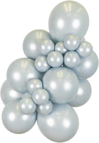 Mooideco - Kalisan Aura Ice Blue - 12 inch helium ballonnen