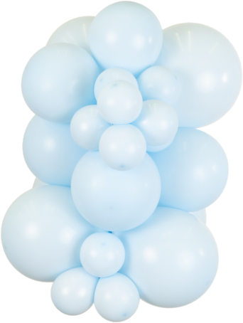 Mooideco - Kalisan Macaron Baby Blue - 12 inch ballonnen