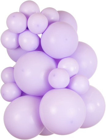 Mooideco - Kalisan Macaron Lilac - 12 inch ballonnen