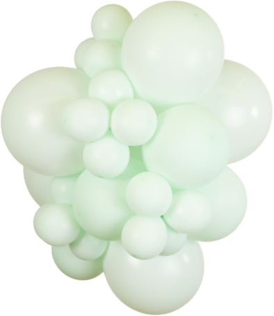 Mooideco - Kalisan Macaron Pale Green - 5 inch ballonnen