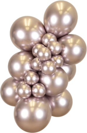 Mooideco - Project pack - Organic balloons - Mirror Pink Gold - Kalisan balloons