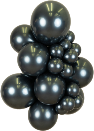 Mooideco - Mirror navy blue kalisan ballonnen - 36 inch 