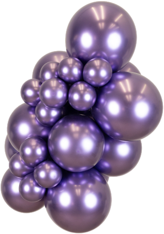 Mooideco - Kalisan Mirror Violet 5 inch ballon