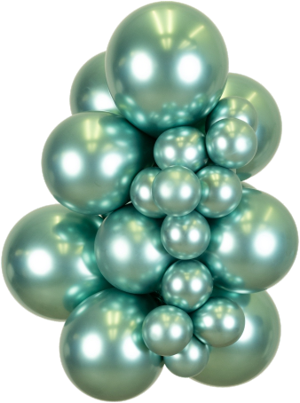 Mooideco - Kalisan Mirror Green - 18 inch ballonnen