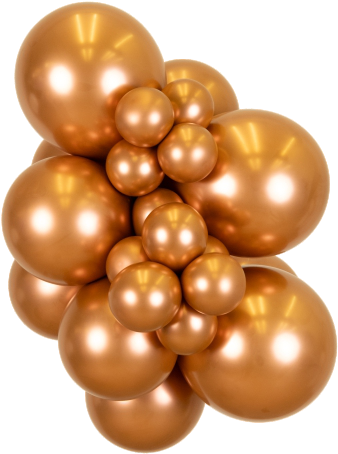 Mooideco - Kalisan Mirror Copper - 36 inch ballonnen