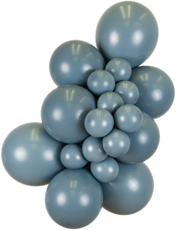 Mooideco - Project pack - Organic balloons - Retro Denim Blue - Kalisan balloons